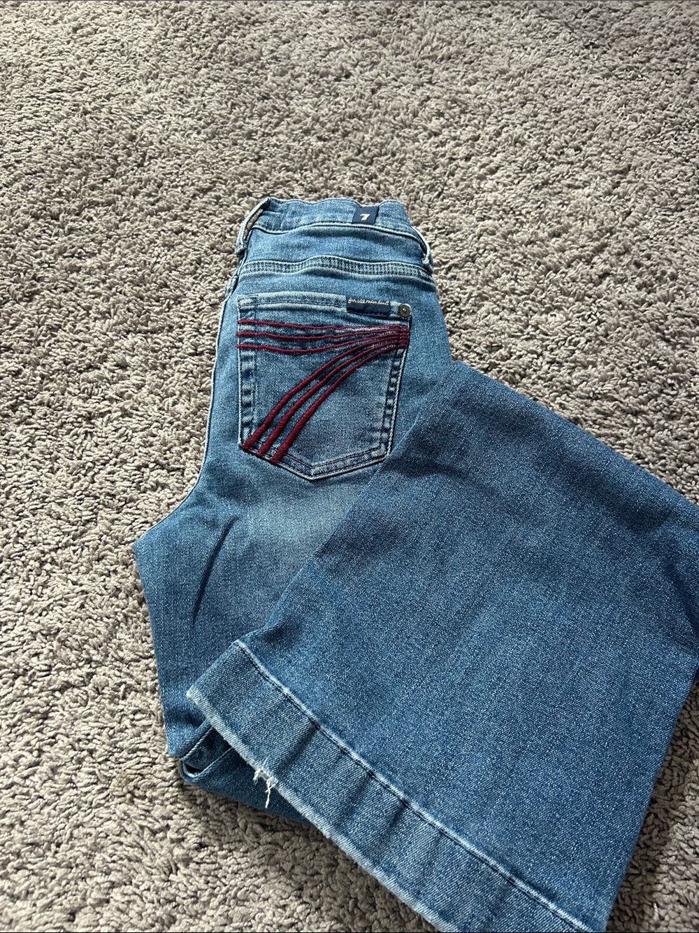 Dojo Tailorless Jeans with Red Stitching